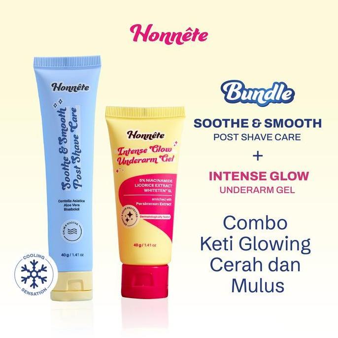 Sanesa.grosirtoko  - Bundle Intense Glow Underarm Gel Soothe Smooth Post Shave Care - Gel Pemutih Pe