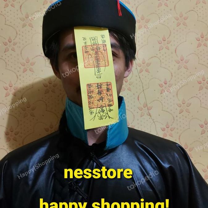 kostum vampir cina chineese vampire dewasa aksesoris lengkap halloween