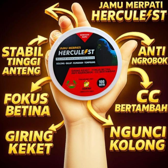 Kicaudor- Jamu Merpati Hercules Isi 100 Butir Jamu  Hercules Jamu Giring Jamu Merpati Alus Terbukti 
