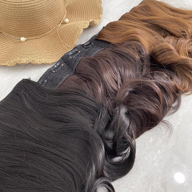 Lansungkirim- Sissyclip - Slw 30 / Hair Clip Bergelombang Ukuran Sebahu 30 Cm