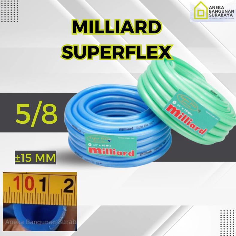 Bisa Cod Selang Air 5/8 Milliard Superflex ( Per Meter ) Selang Metalik Miliard Super Flex Metallic 