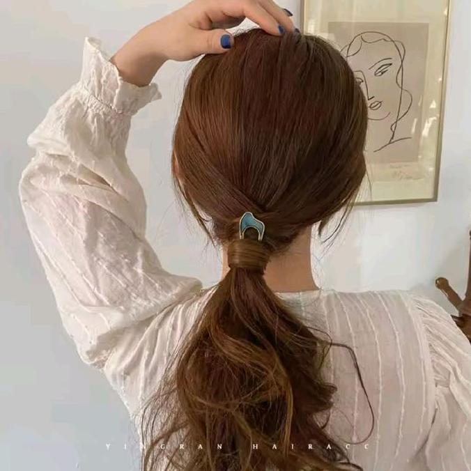 Lansungkirim- Tusuk Sanggul Bentuk U Jepit Rambut Gaya Jepang Vintage Bahan Metal