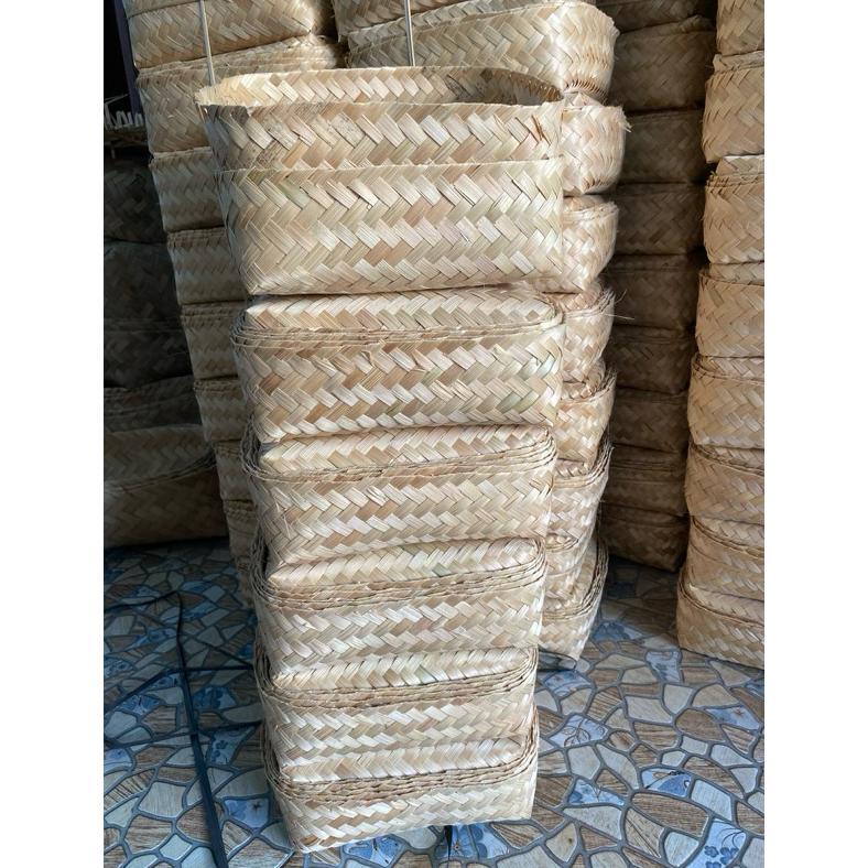 Besek Bambu 25X25 Termurah,Box Catering Makanan,Hampers,Dll