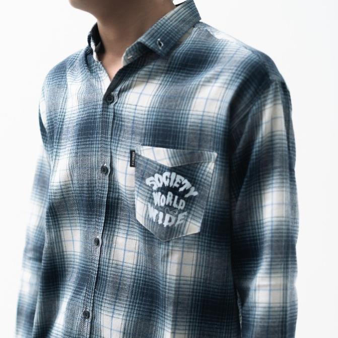 BEST DEALS Kubik Society Flanel Veterano - Veterano Blue Worldwide