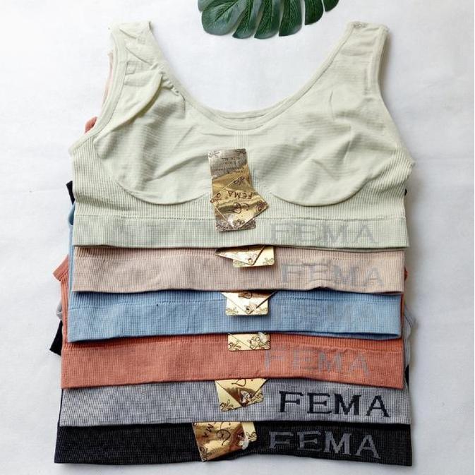 Nyaman- 6 Pcs Miniset Bra Rajut Wanita Dewasa - Bra Remaja Tanpa Busa Premium Quality Lembut Nyaman 