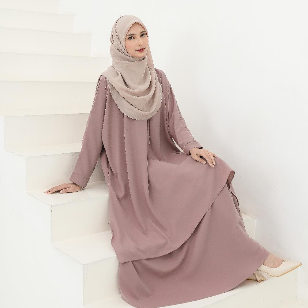 CUCI GUDANG HIRZI | Zhafira One Set New Outfit Style Syar'i Ala Malay