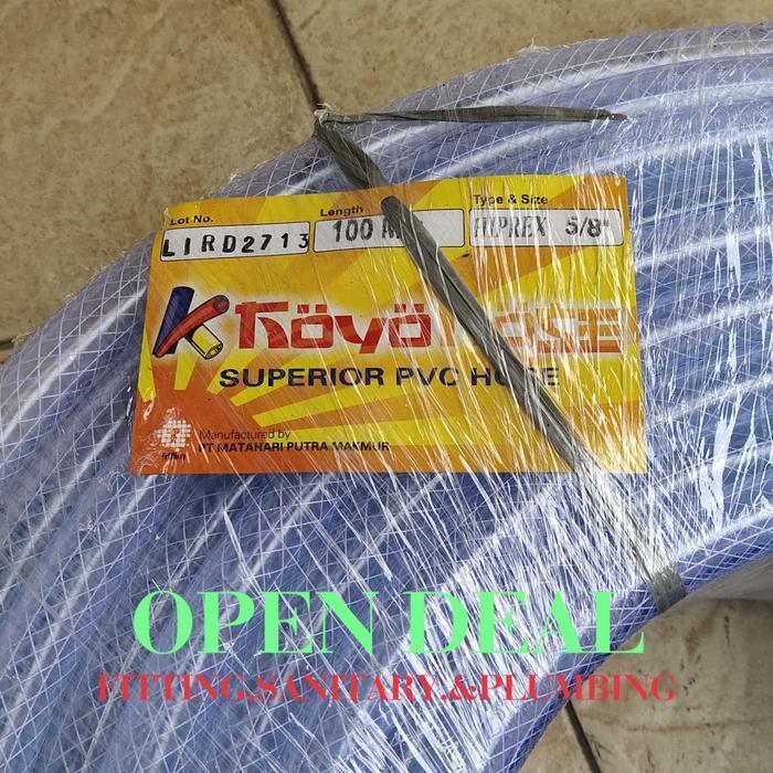 Selang Benang 5/8" KOYOHIPREX (1 ROL) 100 Meter / Selang Benang Koyohiprex Trilliun / Selang Air