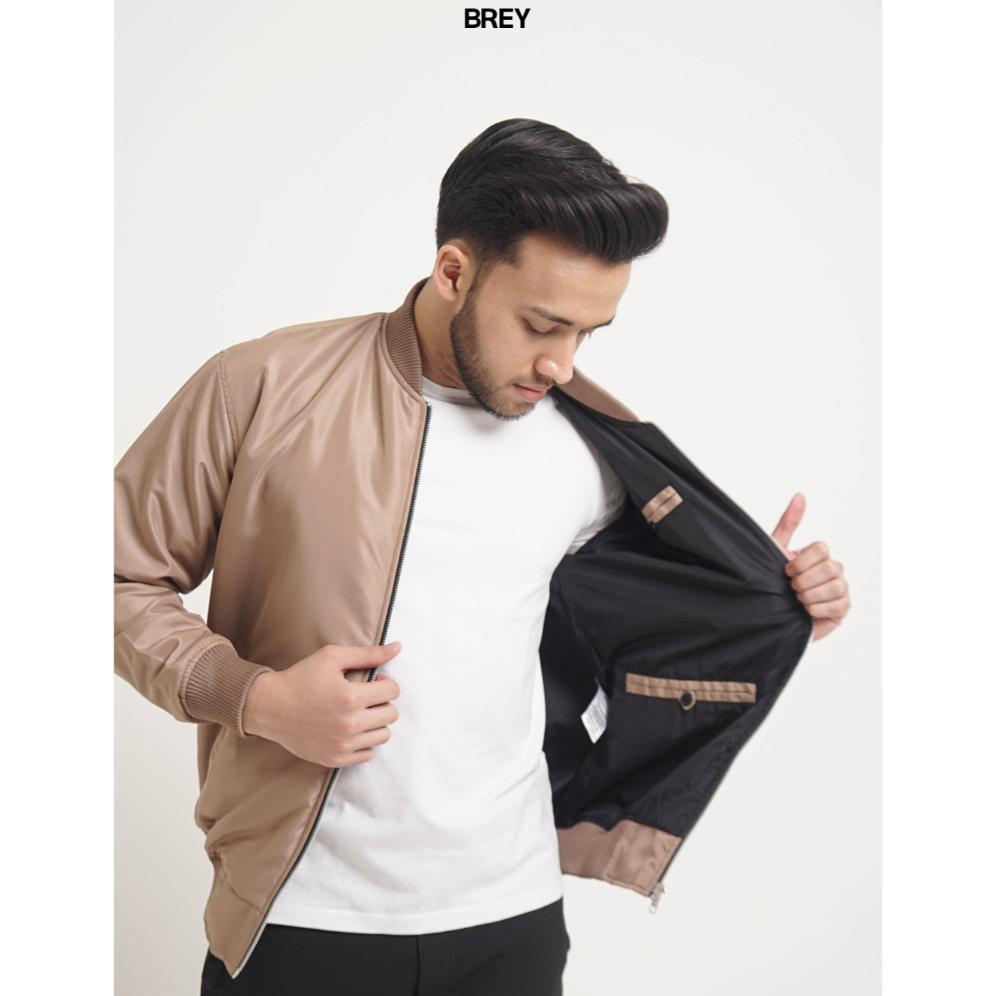 NEW Jaket Pria Bomber Original Khaki Jacket Parasut Windbreaker Anti Angin Cowok Cowo Keren Basic Si