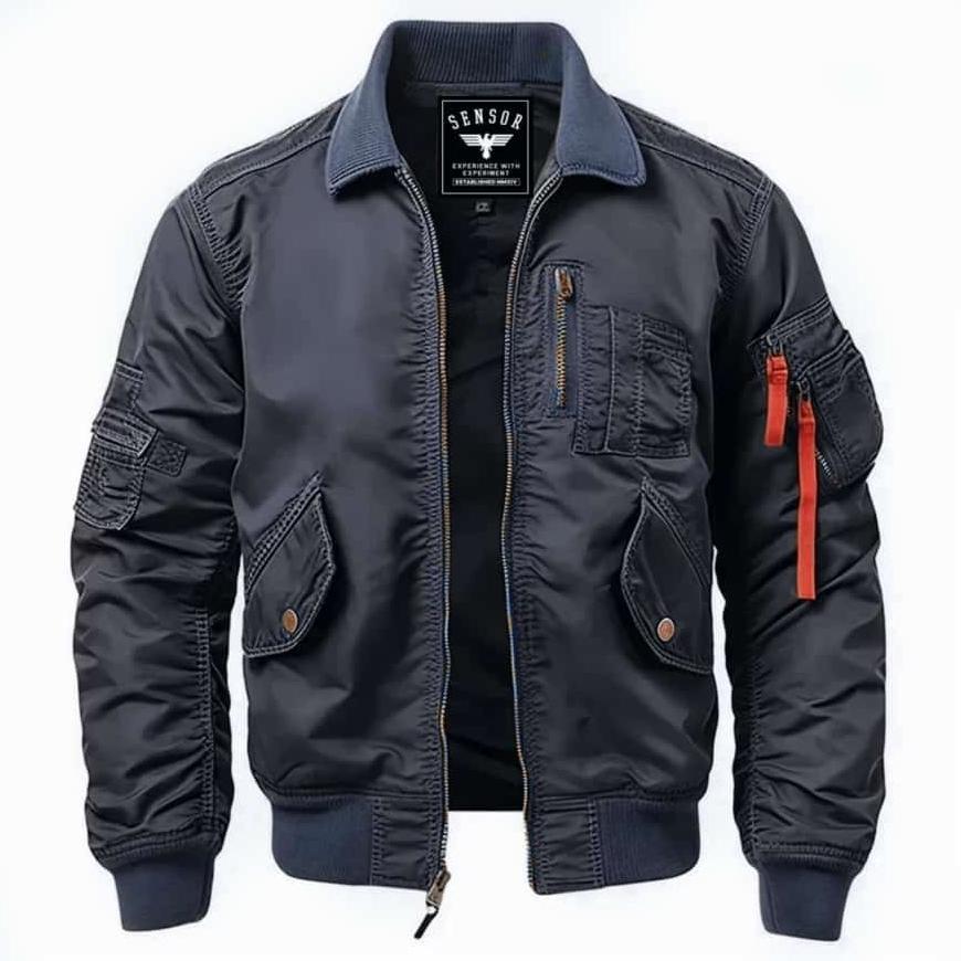 Sale SNSR - Jaket Bomber Pilot Military SENSOR / Jaket Bomber Pria Taslan Waterproof / Jaket Bomber 