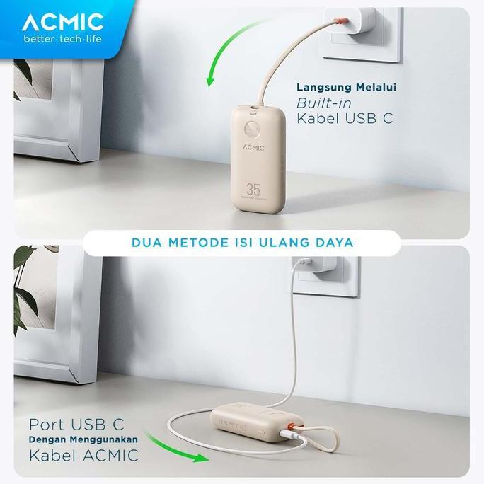 Zecanma - Rtinah [New Launch] Acmic Neopower Super Mini 35W Power Bank With Super Fast Charging For 