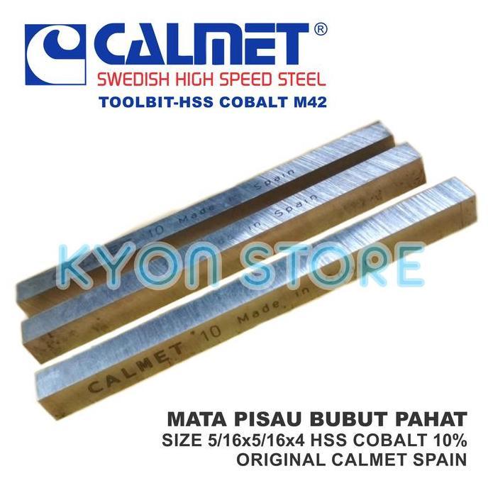 Murah Mata Pisau Bubut Pahat Size 5/16X5/16X4" Hss Cobalt 10 M42 Calmet