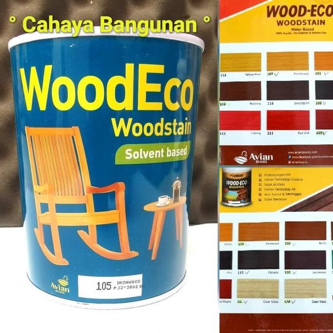 Davitbrakens99 - Lenkote Politur Woodstain Vernis Kayu Wood Stain Eco 1 Lt Liter Avian