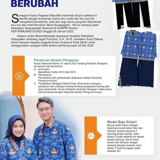Seragam Batik PNS Pria KORPRI C50s - Badan Furing Hero