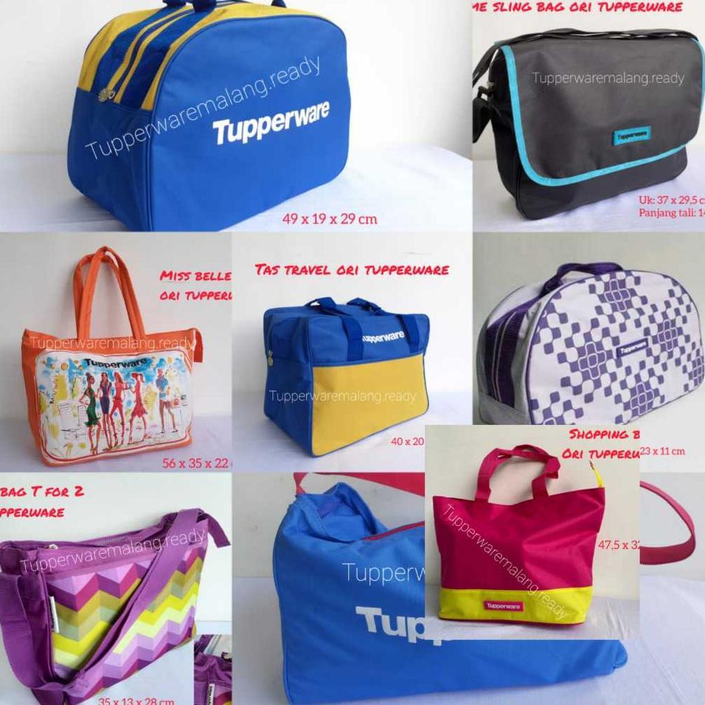 TAS TRAVEL TUPPERWARE ORIGINAL 100% KIT BAG MISS BELLE T FOR 2 EXTREME/ SLING BAG / OHANA BAG/ TAS S