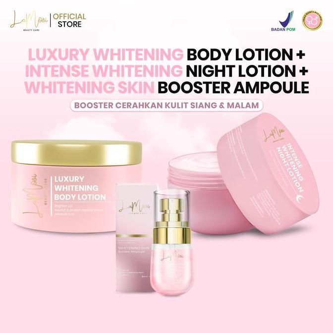 PERMAISANJA76 - [LAMOOI] LUXURY WHITENING BODY LOTION (HB SIANG) + INTENSE WHITENING NIGHT LOTION (H