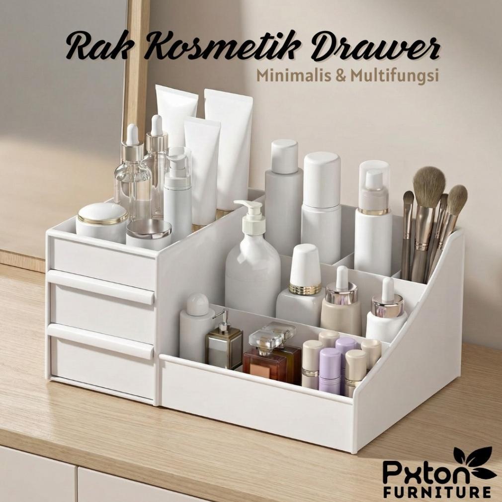hj-77 Rak Kosmetik Drawer Kotak Penyimpanan Makeup Organizer make up storage box kosmetik RAK BUKU R