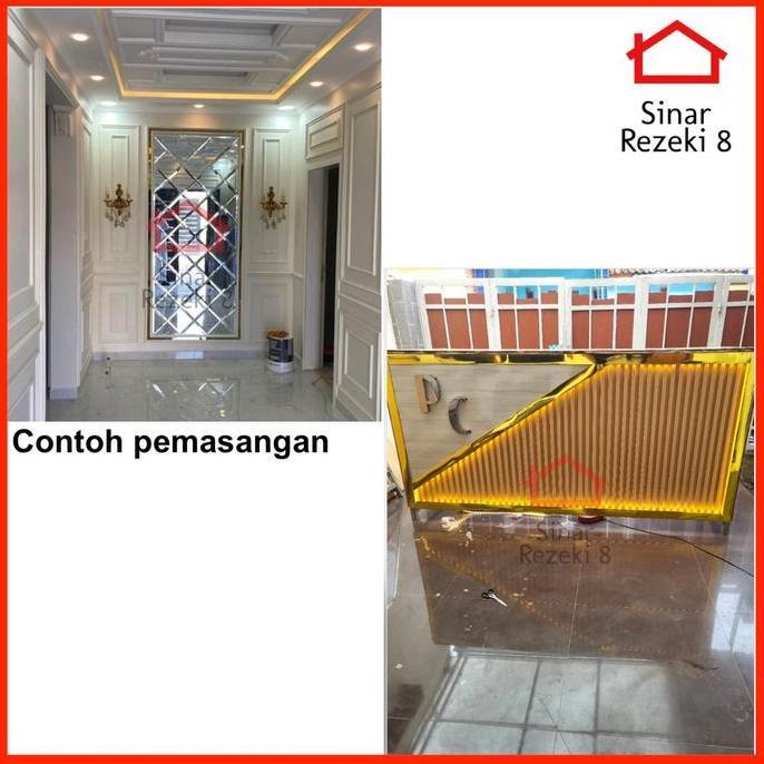 Cotoe- Edging Hpl Baleno Xyz 17 Gold Mirror Emas Pinggiran Meja Kayu Taco Pvc