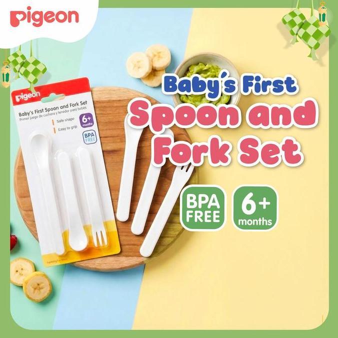 1Kondangjayabadi - [Ramadhan Sale] Pigeon Spoon And Fork Set | Feeding Set | Alat Makan Bayi | Peral