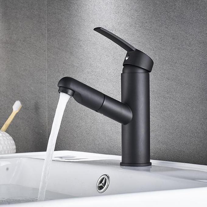 KRAN WASTAFEL TARIK / KRAN CUCI PIRING TARIK / KRAN SINK TARIK PANAS DINGIN Air Black Air