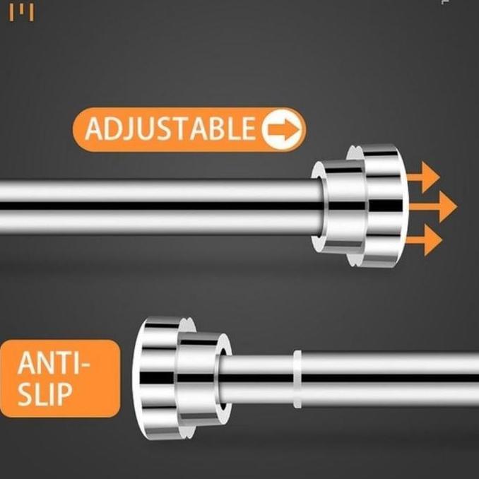 Konichiwa- Tiang Hordeng Fleksibel Jemuran Baju Tiang Teleskopik Gantungan Baju