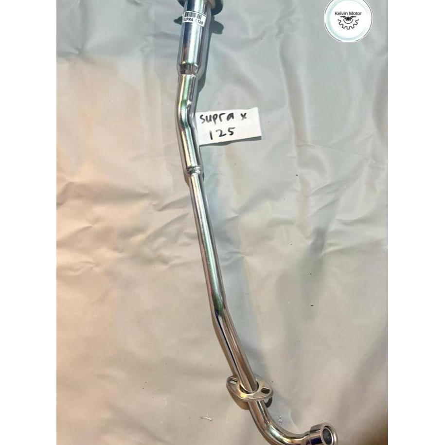 Leher Knalpot Sambungan Kenalpot Supra X 125 Batman Pnp Stainles Bahan Besi Chrome Diameter Standar 