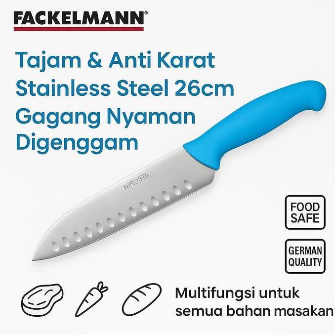 Nirosta Essential Santoku Knife / Pisau Santoku Pisau Dapur Stainless Steel