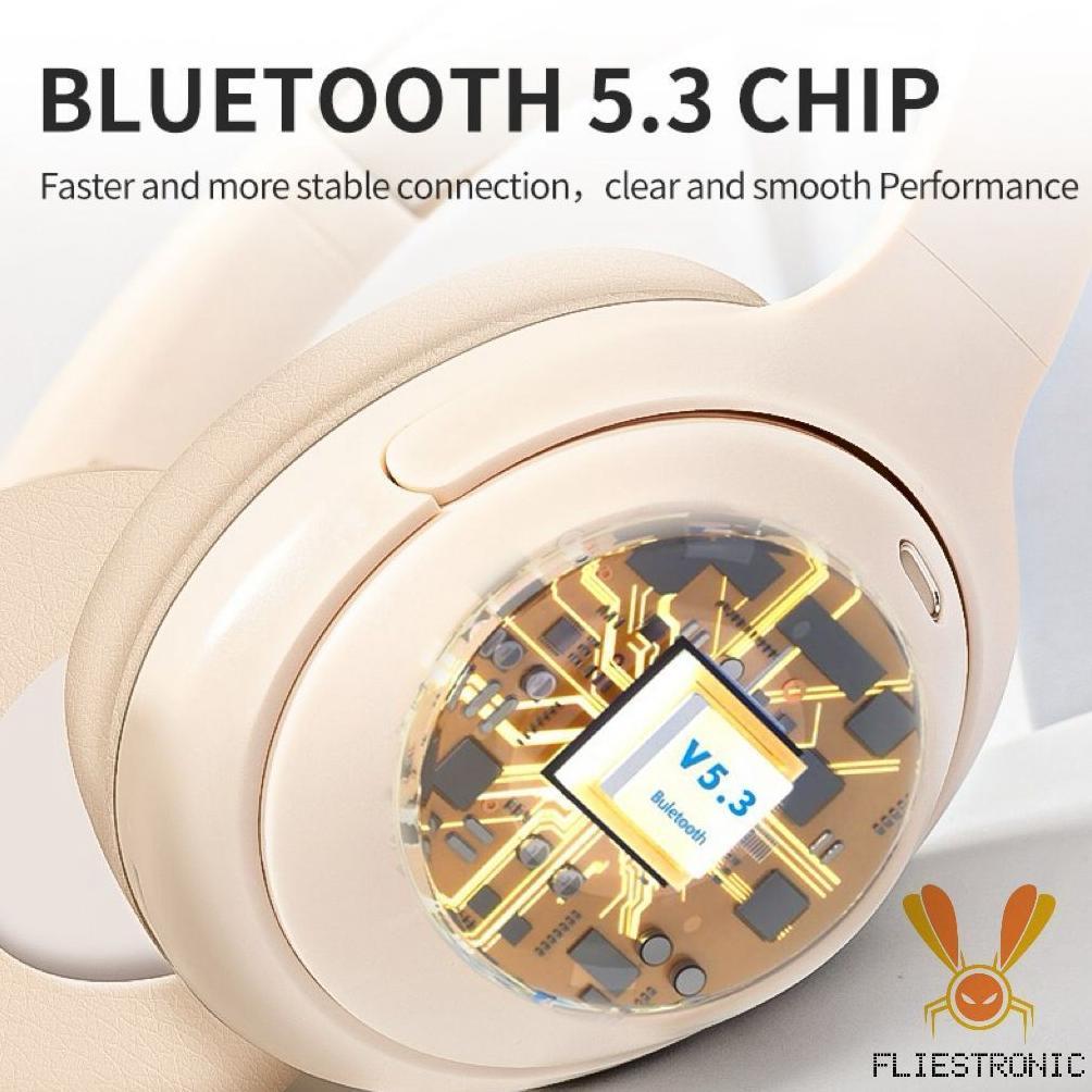 NEW COD FLIESTRONIC L500 HEADPHONE BLUETOOTH / HEADPHONE WIRELESS / HEADPHONE NIRKABEL WITH MICROPHO