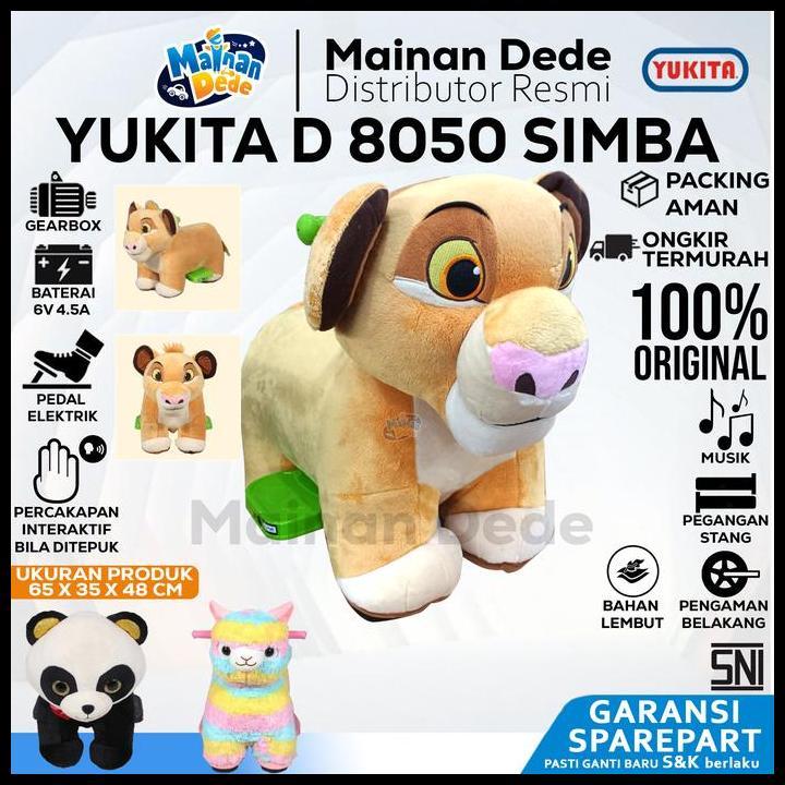 Yukita Mainan Anak Electric Vehicle Animal Series D8050 Ykt D8050 Ykt D8050 Walking Animal Ride On A