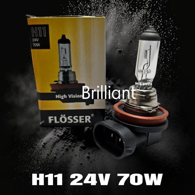 Promo Bohlam Halogen H11 - Flosser Original - 24v Diskon
