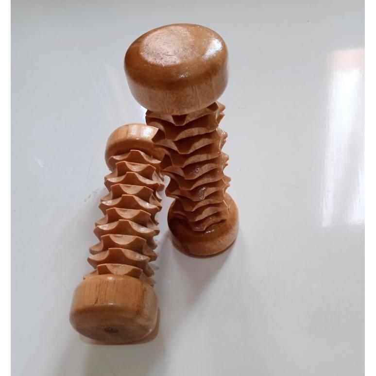 Alat Pijat Terapi Telapak Kaki Satu Roll Tradisional Kayu Original