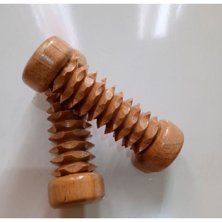 Alat Pijat Terapi Telapak Kaki Satu Roll Tradisional Kayu Termurah