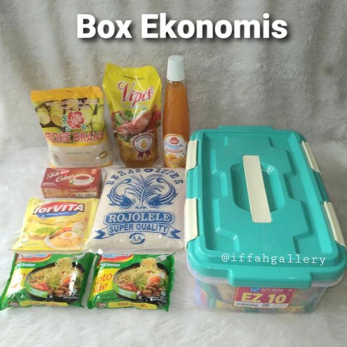 Paket Sembako Ekonomis Free Container Box Ramadhan Dan Parcel Lebaran Promo Lebaran