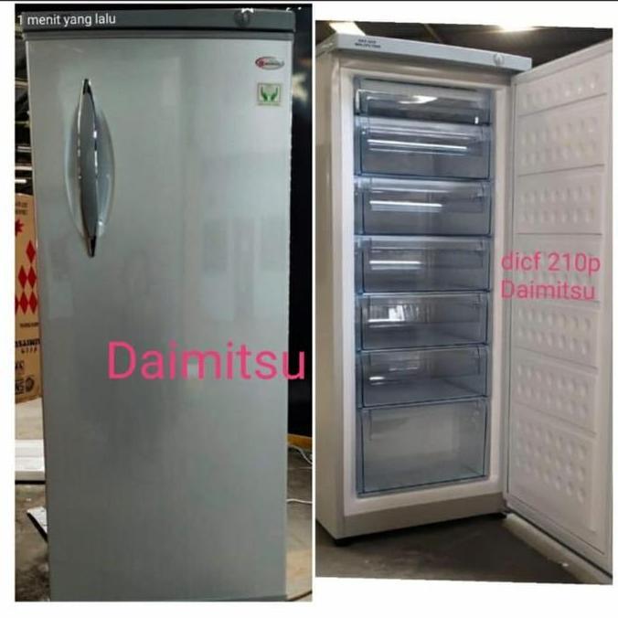 DAIMITSU DICF201P FREEZER BERDIRI TANPA BUNGA ES 7 RAK No FrosT
