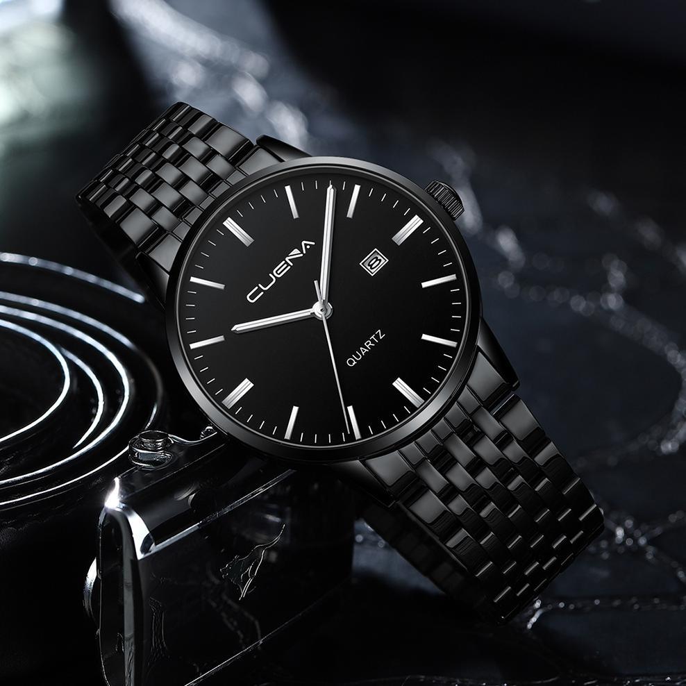 RECOMMENDED CUENA KASUAL OLAHRAGA JAM TANGAN PRIA STAINLESS STEEL BAND JAM TANGAN SEDERHANA DIAL JAM