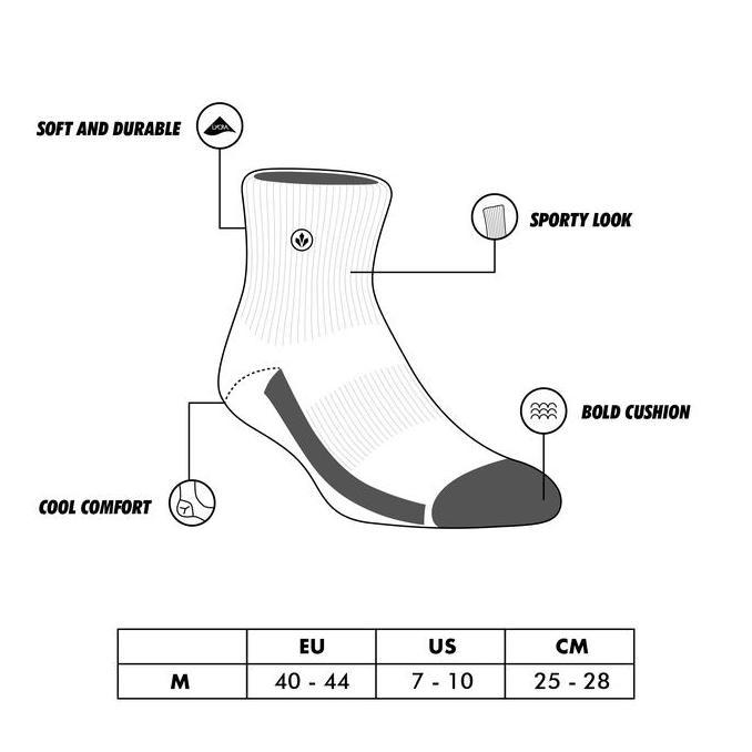 StayCool Sock Kaos Kaki Fashion Ankle Basic OG - Off White 3 Set