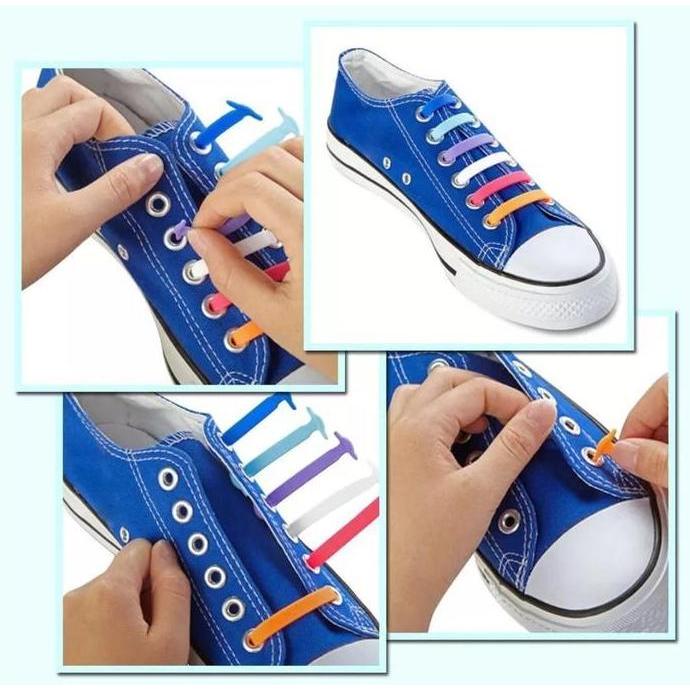Tali sepatu Silikon Anak-Anak/Premium Silicone Shoe Laces