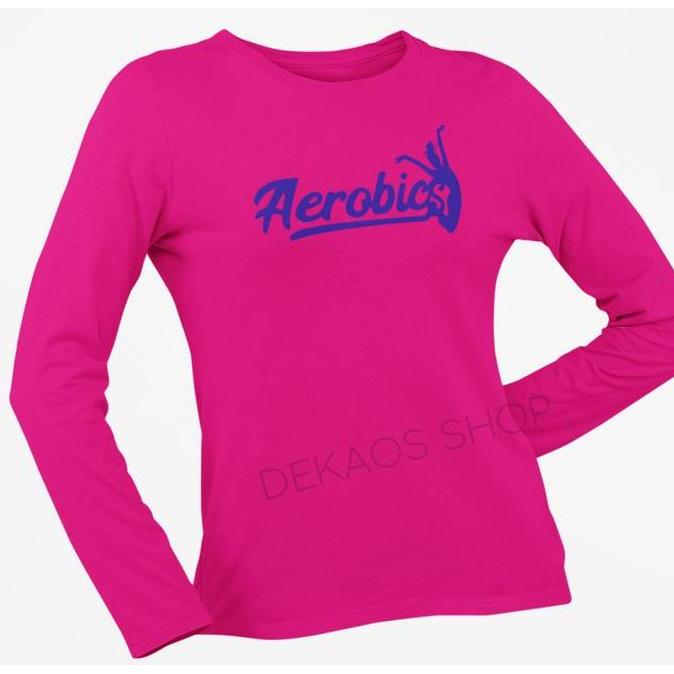 Fitbanget- Kaos Senam Lengan Panjang Wanita  / Baju Senam Lengan Panjang / Baju Aerobic Wanita / Kao