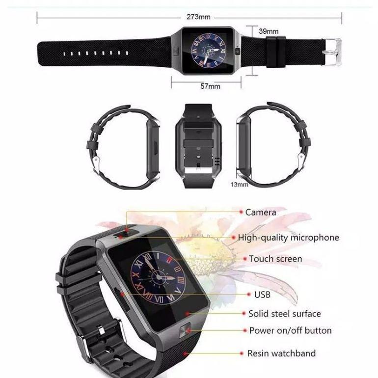 TERMURAH SMARTWATCH DZ09 SMARTWATCH U9 JAM TANGAN PINTAR