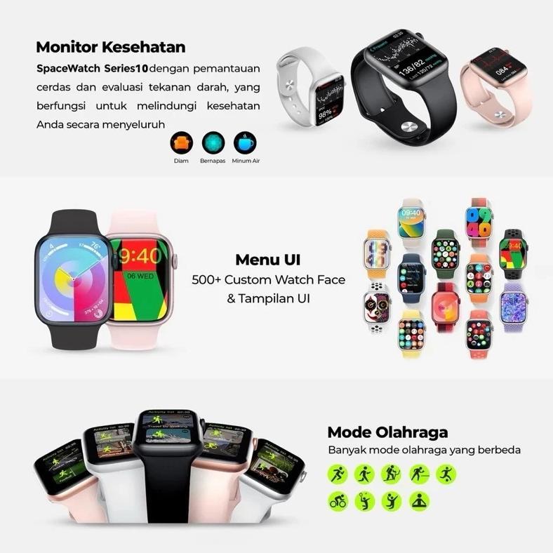 BestPromo [Cod] Samsung Smartwatch 10 Pro Max Original With 2.3" Hd Amoled Display Gps Nfc Waterproo