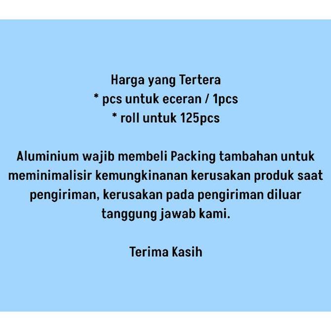 ALUMINIUM BULAT RX-12261 - @125pcs - WADAH ALUMINIUM FOIL BULAT RX 12261