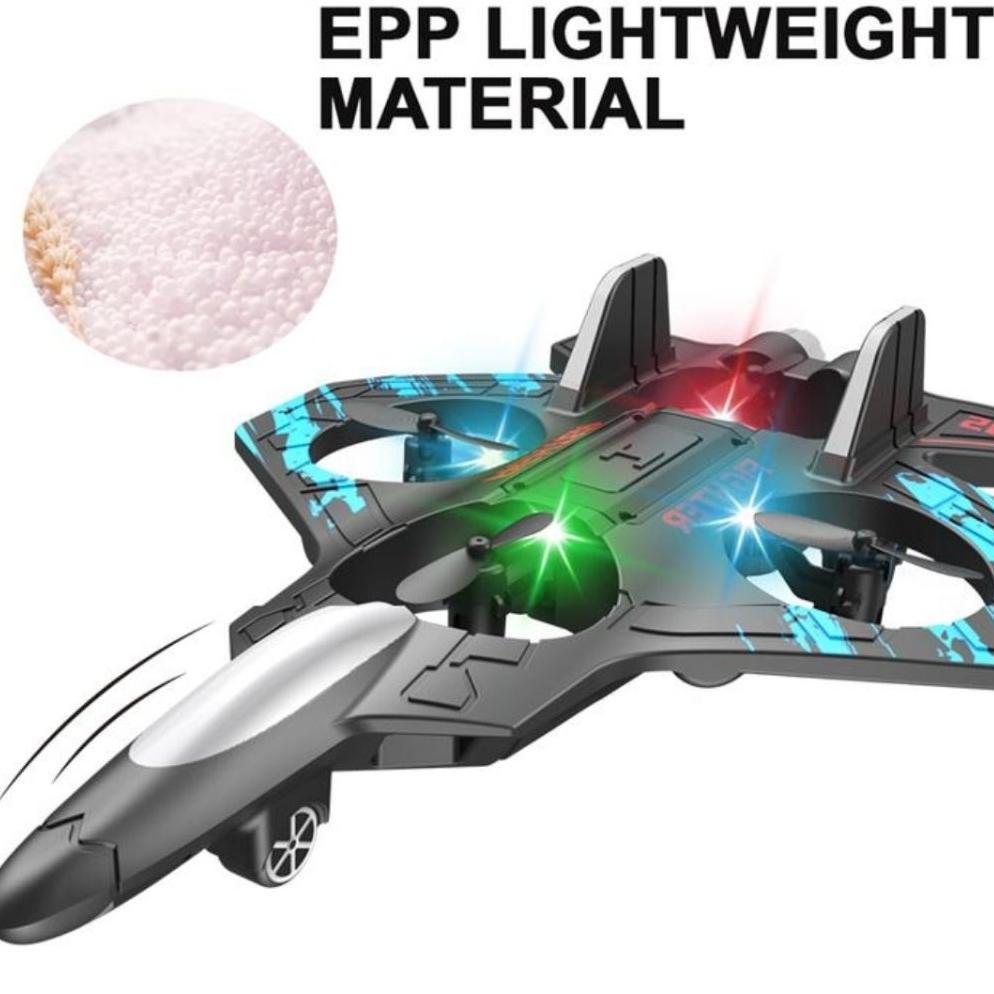 TERBARU Mainan Pesawat Terbang Remot Control RC Pesawat Tempur Dengan LED Lampu Pesawat Glider Airpl