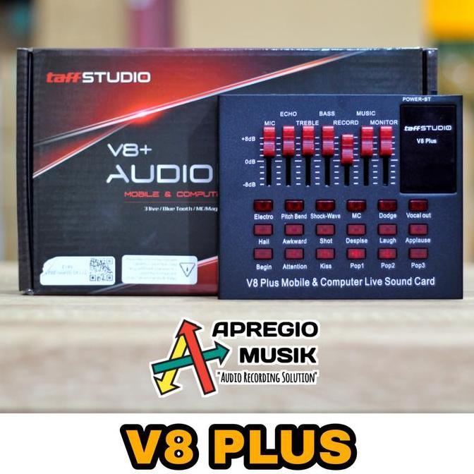 Taffware Taffstudio V8 Plus Original Soundcard Karaoke