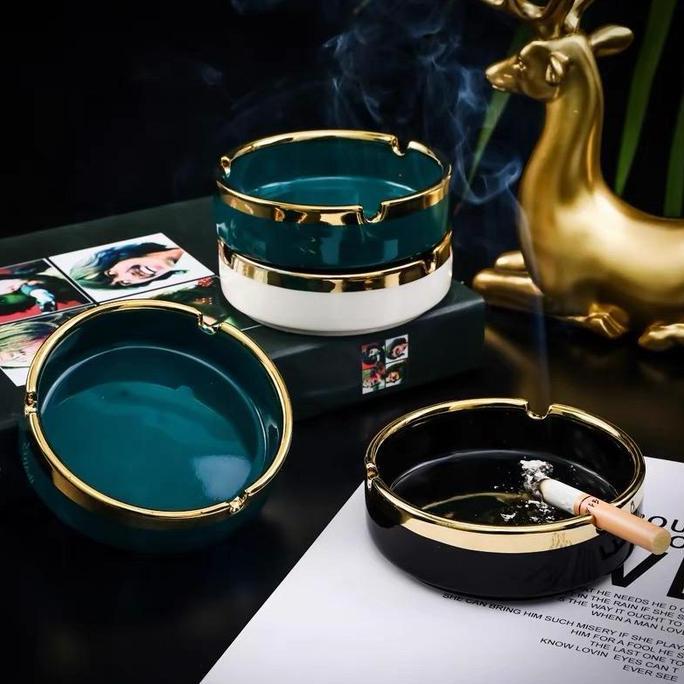 Chi Ashtray / Asbak Keramik / Asbak Unik / Asbak Mewah / Asbak Estetik Kualitas Terbaik Harga Termur