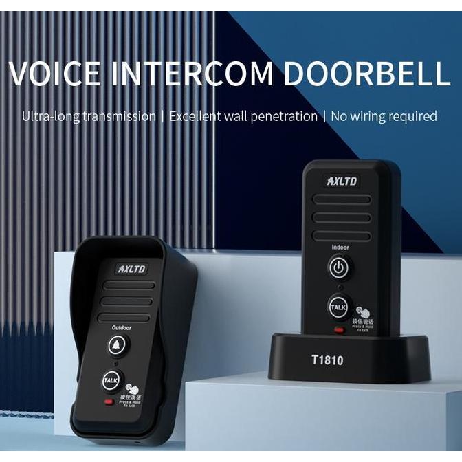 Promo Bel Interkom Rumah Two-Way Wireless Audio Intercom Doorbell - Voice Interkom Waterproof