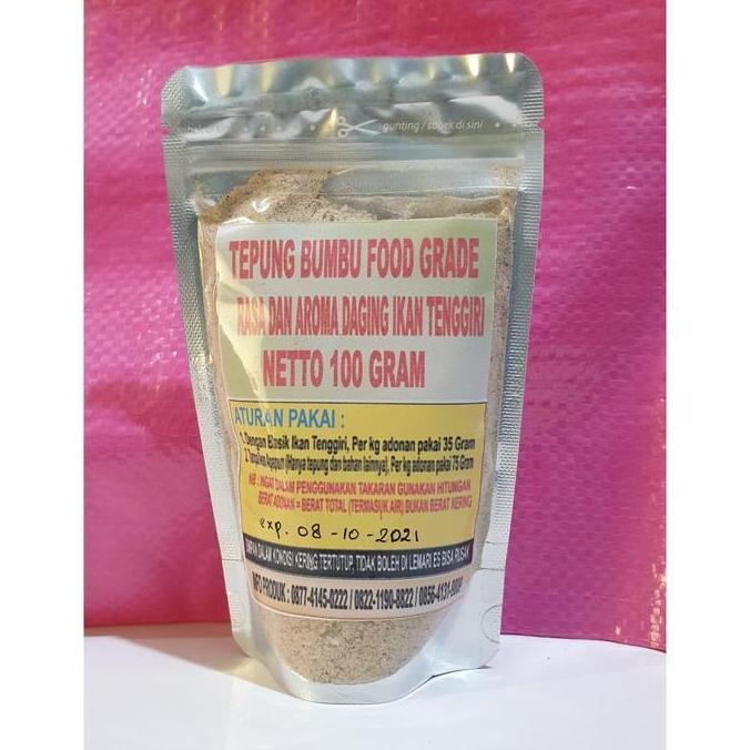 Tepung Perisa / Perasa Tenggiri Murni Sebagai Pengganti Ikan Tenggiri