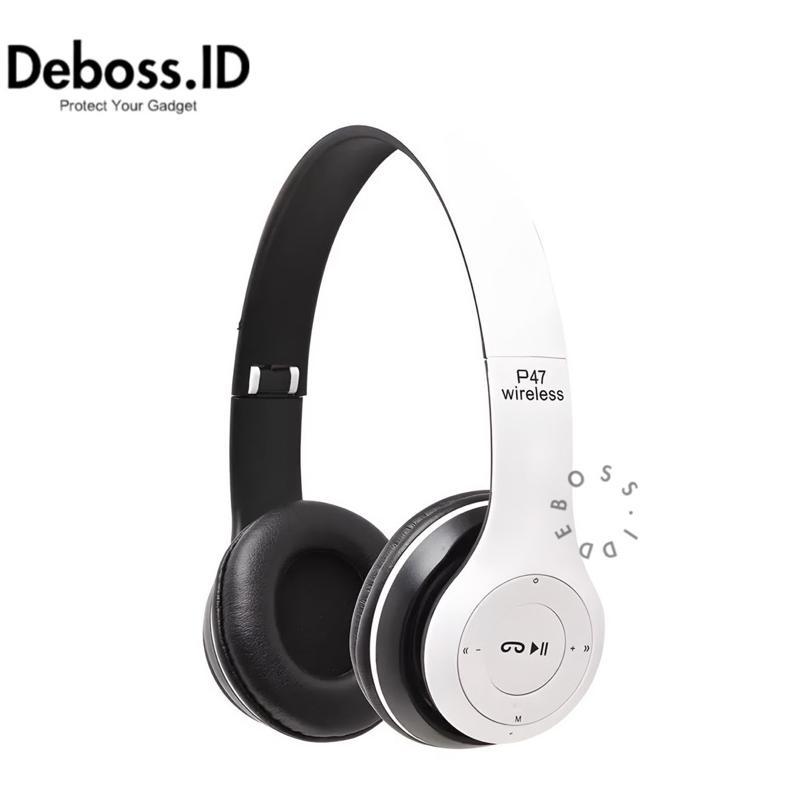 TERBARU DEBOSS-P47 HEADPHONE BLUETOOTH GAMING HEADSET WIRELESS PRO BASS P47 HEADSET BLUETOOTH P47 HE