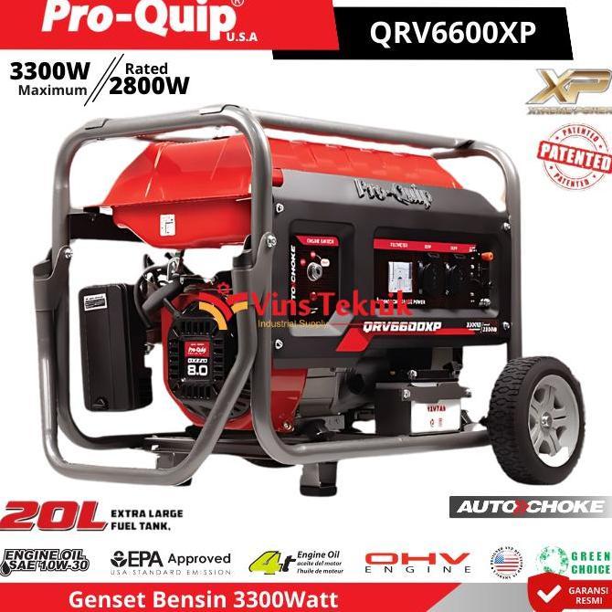 ProQuip QRV6600XP Mesin Genset Listrik Genset Bensin Generator Genset 3300 Watt QRV6600 QRV 6600