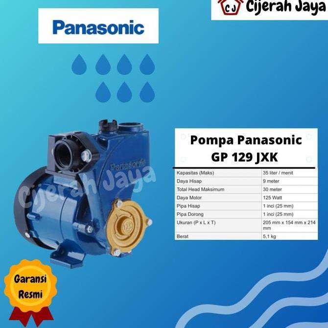Panasonic Pompa Air Sumur Dangkal Gp-129Jxk Gp129Jxk Gp 129 Jxk Manual 125 Watt / Pompa Panasonic Gp