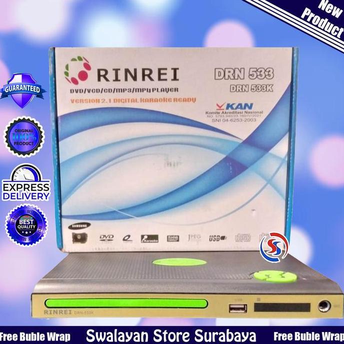 yevonamiss - rinrei dvd player drn-533d plastik besar optik samsung bisa karaoke pc lagu cd mp4 mp3 