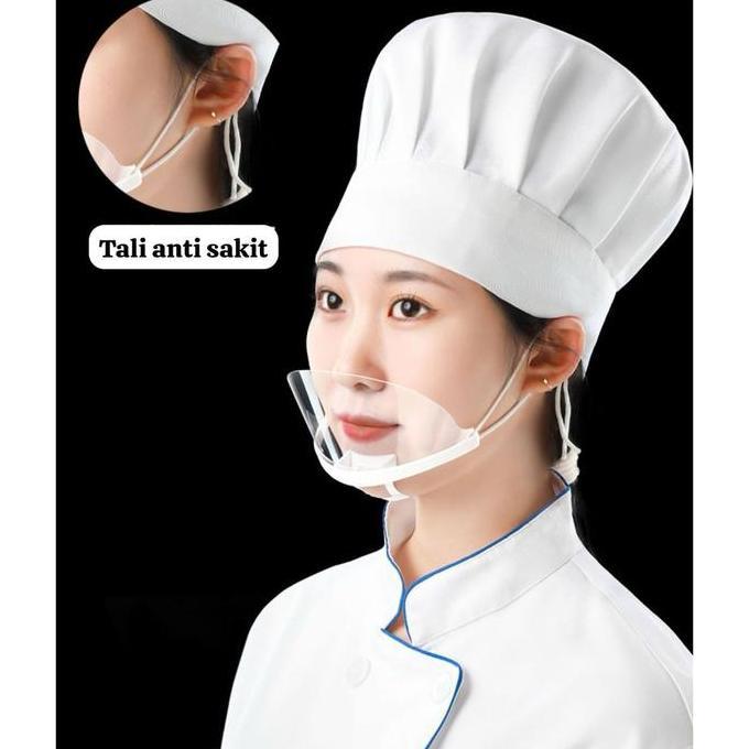 Masker Mulut Koki, Masker Transparan Untuk Masak, Masker Transparan Penutup Mulut Restoran, Masker P
